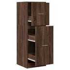Armadietto da Farmacia Rovere Marrone 40x41x118 cm Truciolato