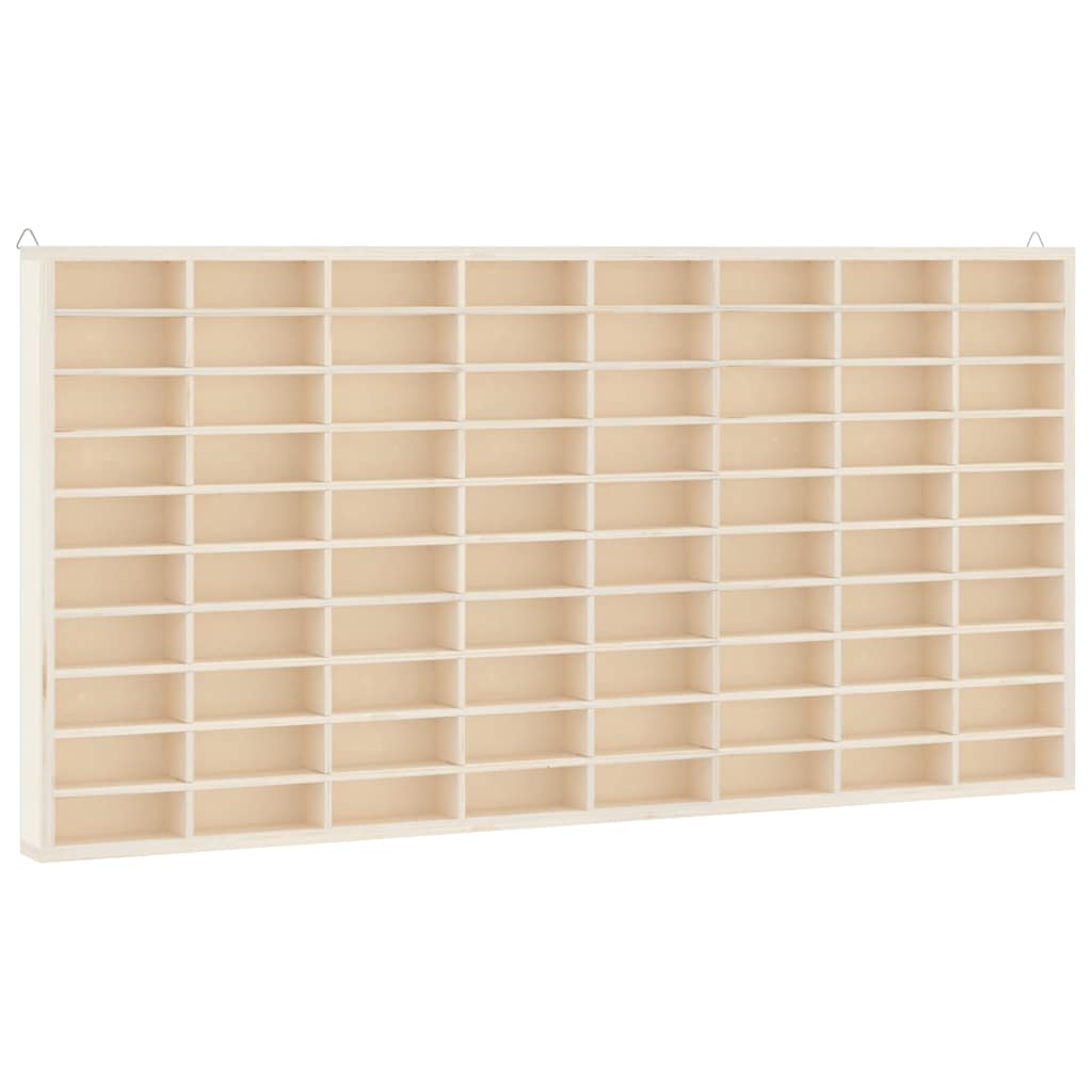 Vetrina da collezione in legno con 80 scomparti 80x4,5x40,5cm