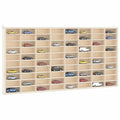 Vetrina da collezione in legno con 80 scomparti 80x4,5x40,5cm