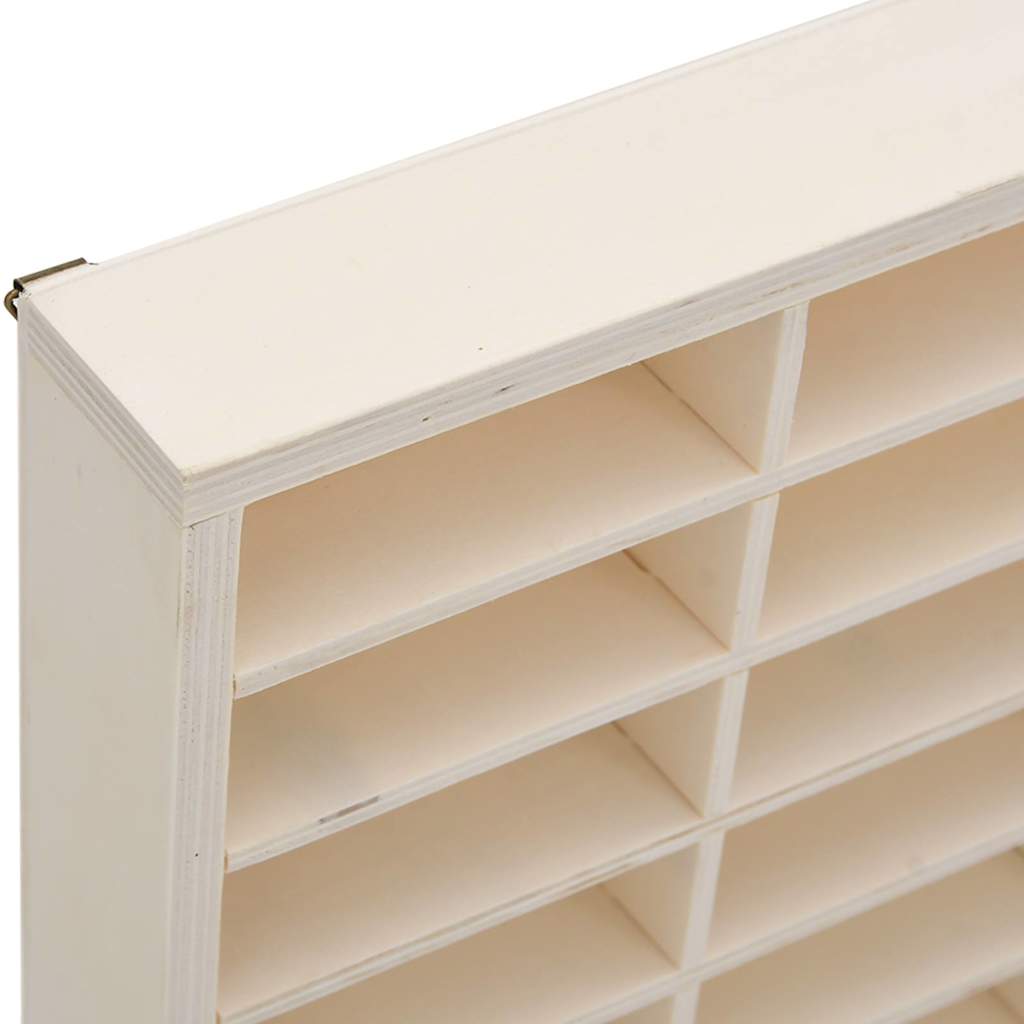 Vetrina da collezione in legno con 60 scomparti 60x4,5x40,5cm