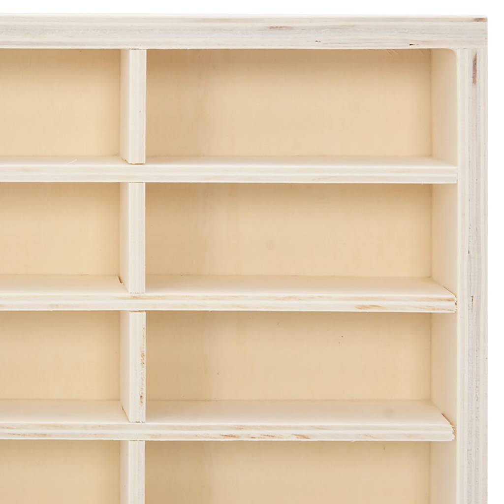 Vetrina da collezione in legno con 60 scomparti 60x4,5x40,5cm