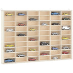 Vetrina da collezione in legno con 60 scomparti 60x4,5x40,5cm