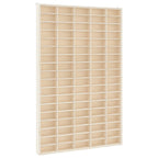 Vetrina da collezione in legno con 90 scomparti 50,5x4,5x79 cm