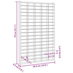 Vetrina da collezione in legno con 90 scomparti 50,5x4,5x79 cm