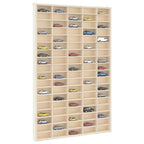 Vetrina da collezione in legno con 90 scomparti 50,5x4,5x79 cm