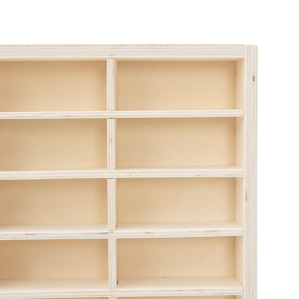 Vetrina da collezione in legno con 56 scomparti 40x4,5x60cm