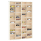 Vetrina da collezione in legno con 56 scomparti 40x4,5x60cm