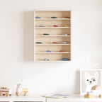 Teca da Collezione in Legno con 6 Ripiani 40x8,5x55 cm