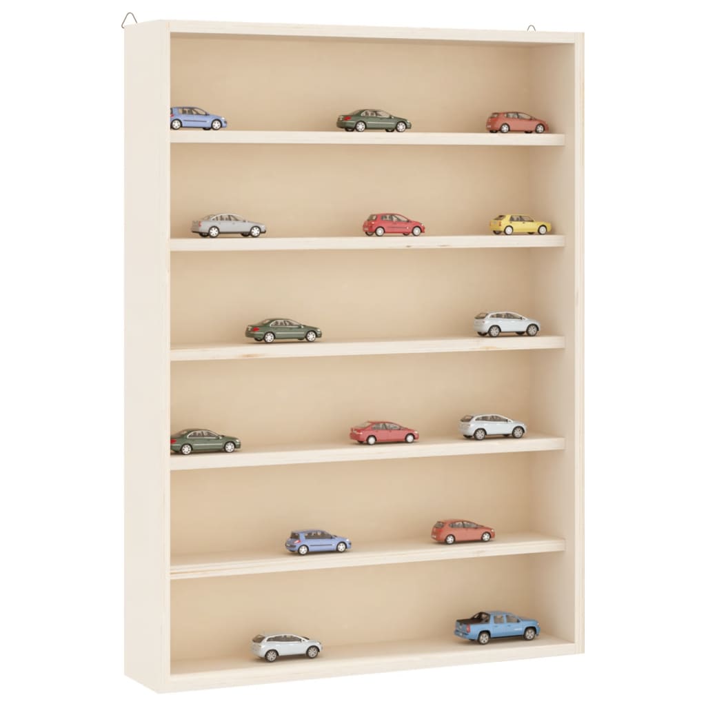 Teca da Collezione in Legno con 6 Ripiani 40x8,5x55 cm