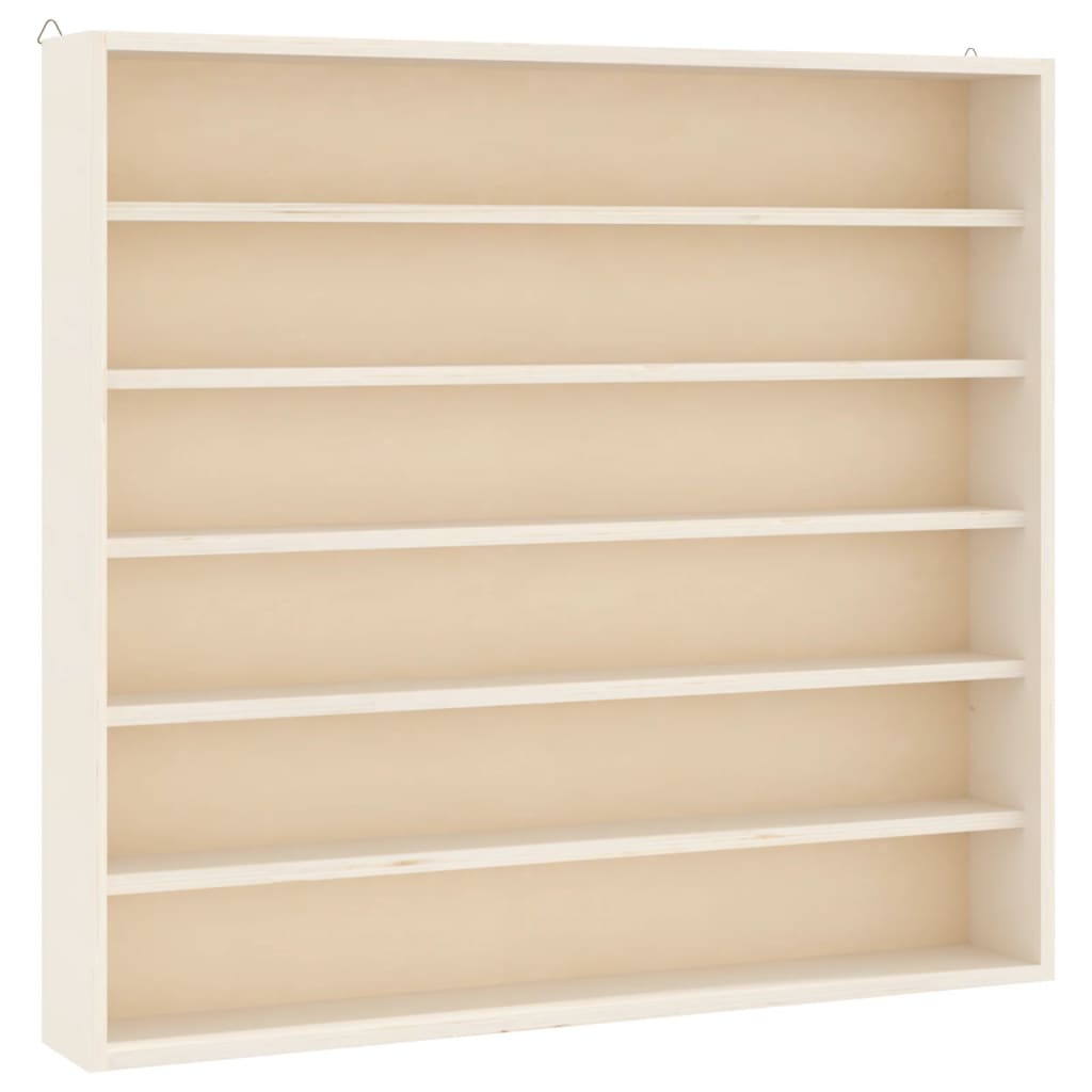 Teca da Collezione in Legno con 6 Ripiani 60x8,5x55 cm