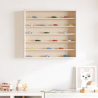 Teca da Collezione in Legno con 6 Ripiani 60x8,5x55 cm