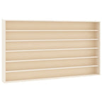 Teca da Collezione in Legno con 6 Ripiani 80x8,5x55 cm
