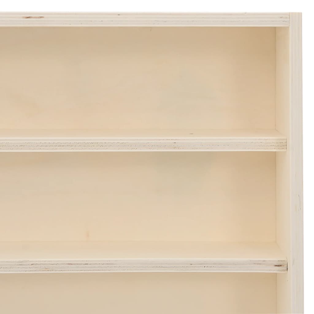 Teca da Collezione in Legno con 6 Ripiani 80x8,5x55 cm