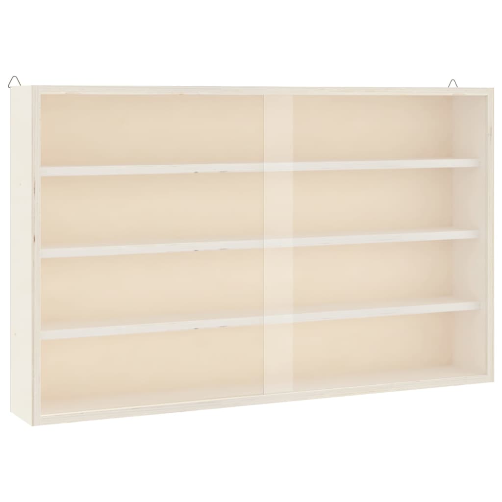 Vetrina da collezione in legno con ante 60x8,5x37cm
