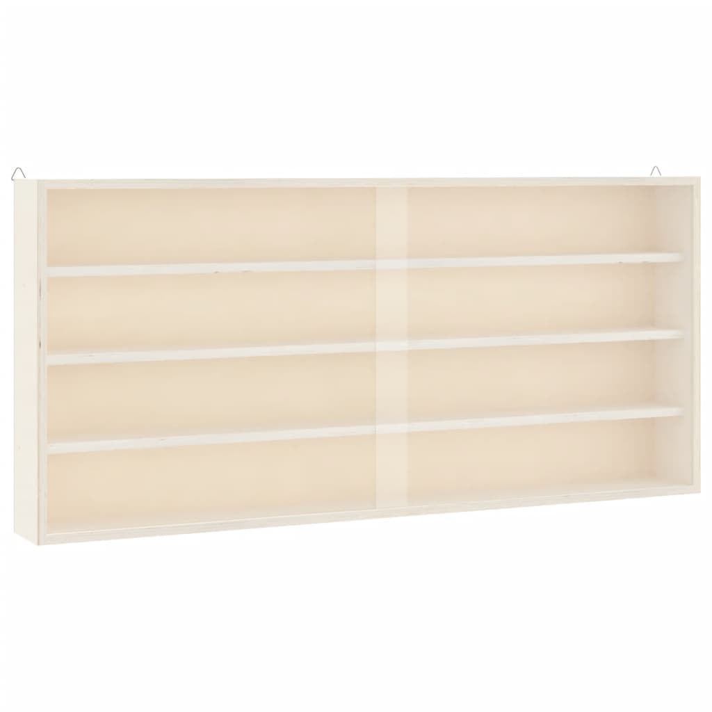 Vetrina da collezione in legno con ante 80x8,5x37cm