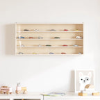 Vetrina da collezione in legno con ante 80x8,5x37cm
