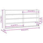 Vetrina da collezione in legno con ante 80x8,5x37cm