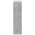 Libreria Grigio Cemento 100x33x125,5 cm in Legno Multistrato