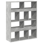 Libreria Grigio Cemento 100x33x125,5 cm in Legno Multistrato