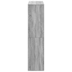 Libreria Grigio Sonoma 100x33x135 cm in Legno Multistrato