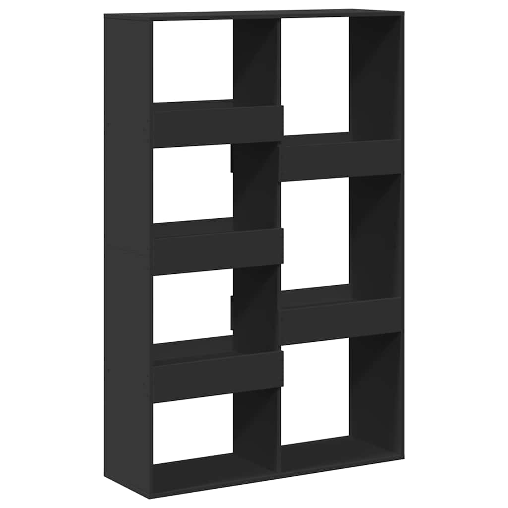 Libreria Nera 100x33x155,5 cm in Legno Multistrato