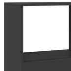 Libreria Nera 100x33x175 cm in Legno Multistrato