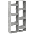 Libreria Grigio Cemento 100x33x175 cm in Legno Multistrato