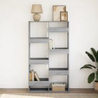 Libreria Grigio Sonoma 100x33x175 cm in Legno Multistrato