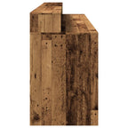 Scrivania con Luci LED Legno Antico 200x55x91 cm in Truciolato
