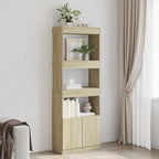 Credenza Rovere Sonoma 63x33x180 cm in Truciolato