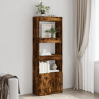 Credenza Rovere Fumo 63x33x180 cm in Truciolato