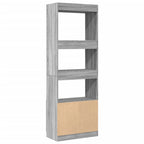 Credenza Grigio Sonoma 63x33x180 cm in Truciolato
