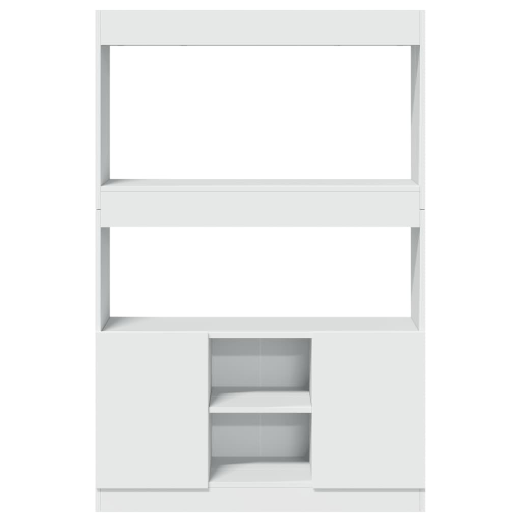 Credenza Bianca 92x33x140 cm in Truciolato