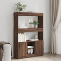 Credenza Rovere Marrone 92x33x140 cm in Legno Multistrato