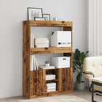 Credenza Legno Antico 92x33x140 cm in Legno Multistrato