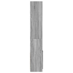 Credenza Grigio Sonoma 92x33x180 cm in Legno Multistrato
