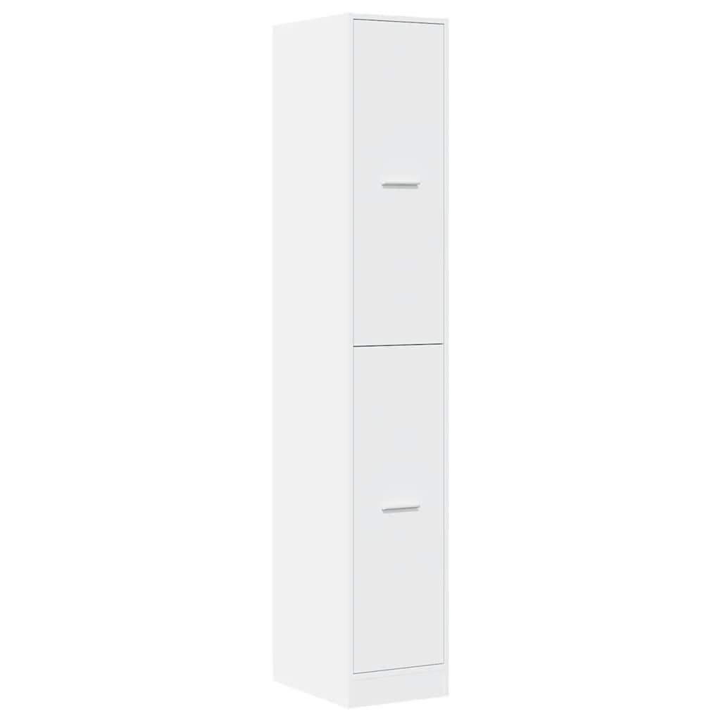 Mobiletto da Farmacia Bianco 30x41x174,5 cm Legno Agglomerato