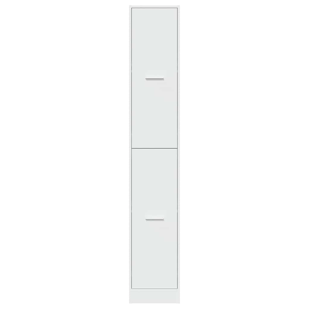 Mobiletto da Farmacia Bianco 30x41x174,5 cm Legno Agglomerato