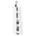 Mobiletto da Farmacia Bianco 30x41x174,5 cm Legno Agglomerato