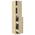 Armadietto da Farmacia Rovere Sonoma 30x41x174,5 cm Truciolato