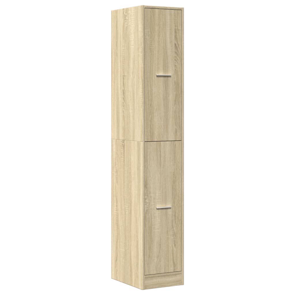 Armadietto da Farmacia Rovere Sonoma 30x41x174,5 cm Truciolato