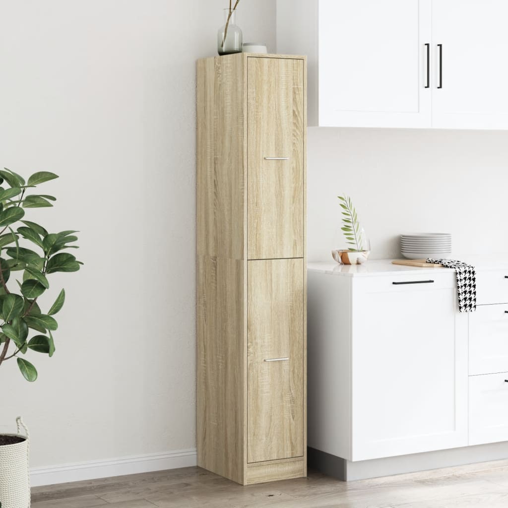 Armadietto da Farmacia Rovere Sonoma 30x41x174,5 cm Truciolato