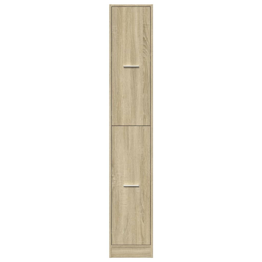 Armadietto da Farmacia Rovere Sonoma 30x41x174,5 cm Truciolato
