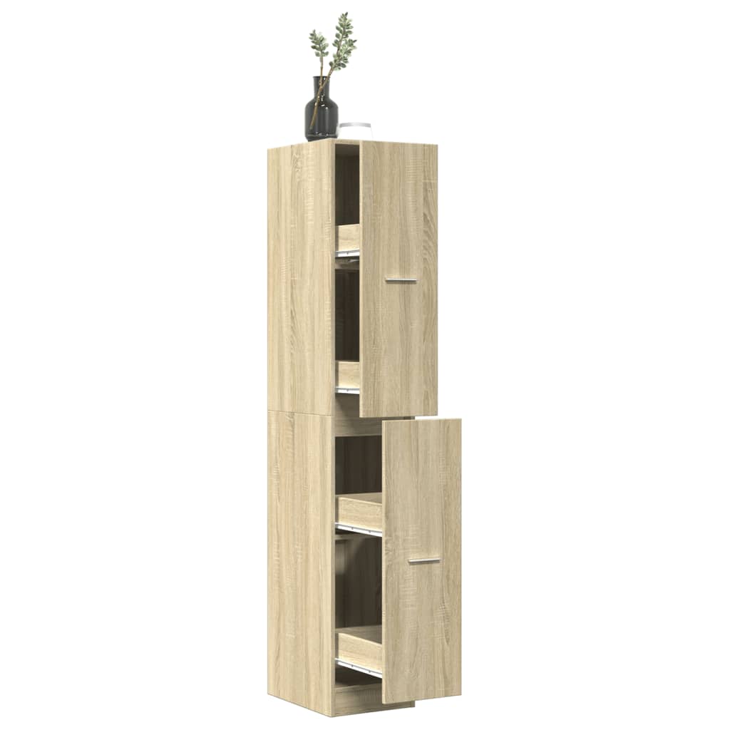 Armadietto da Farmacia Rovere Sonoma 30x41x174,5 cm Truciolato