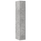 Armadietto da Farmacia Grigio Cemento 30x41x174,5 cm Truciolato