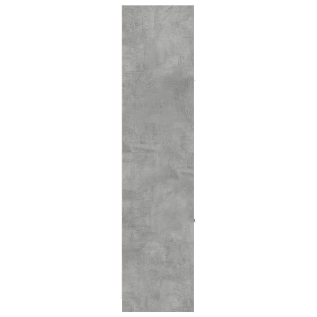 Armadietto da Farmacia Grigio Cemento 30x41x174,5 cm Truciolato