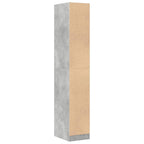 Armadietto da Farmacia Grigio Cemento 30x41x174,5 cm Truciolato