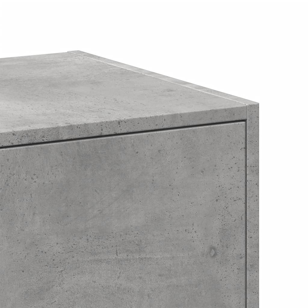 Armadietto da Farmacia Grigio Cemento 30x41x174,5 cm Truciolato