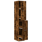Armadietto da Farmacia Rovere Fumo 30x41x174,5 cm in Truciolato
