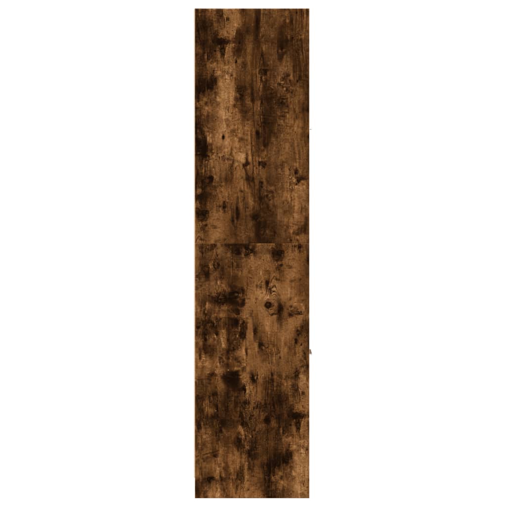Armadietto da Farmacia Rovere Fumo 30x41x174,5 cm in Truciolato